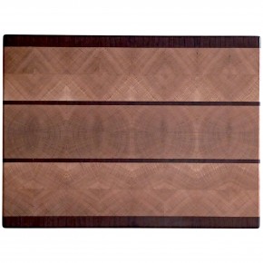 End Grain Kesme Tahtası  -  Wenge & Meşe - 38x29x4 cm - Profesyonel Seri| Muson Wood