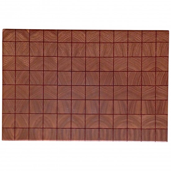 End Grain Kesme Tahtası - Dişbudak & Sapelli- 42x28x4 - Elit Seri | Muson Wood