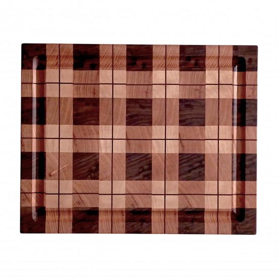 Muson Wood End Grain Ahşap Kesme Tahtası -  Ceviz , Meşe , Akçaağaç