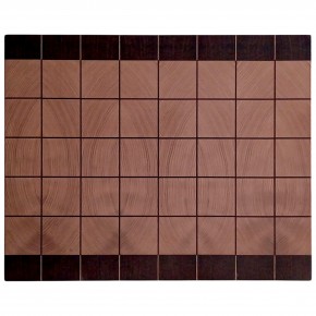 End Grain  Kesme Tahtası - Wenge & Kestane - 36x29x4 cm Özel Seri