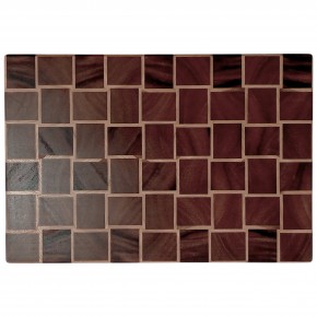 End Grain Kesme Tahtası - Kestane & Hintcevizi - 35x24x3,5 cm - Profesyonel Seri | Muson Wood | 038