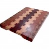 End Grain Kesme Tahtası - İroko, Dişbudak, Karaağaç & Paduk- 44x30x3,5 cm - Profesyonel Seri | Muson Wood | 039