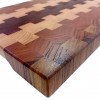 End Grain Kesme Tahtası - İroko, Dişbudak, Karaağaç & Paduk- 44x30x3,5 cm - Profesyonel Seri | Muson Wood | 039