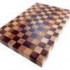 End Grain Kesme Tahtası - Akçaağaç, İroko, Dişbudak, Sapelli, & Meşe- 43x29x4 cm - Profesyonel Seri | Muson Wood | 042