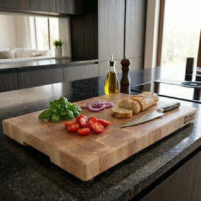End Grain Kesme Tahtası - Akçaağaç - 45x30x4 cm - Profesyonel Seri | Muson Wood | 048