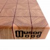 End Grain Kesme Tahtası - Dişbudak & Sapelli- 42x28x4 - Elit Seri | Muson Wood