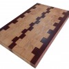 End Grain Kesme Tahtası - Dişbudak & Sapelli - 39,5x25x3,2 - Özel Tasarım 3 | Muson Wood | 043