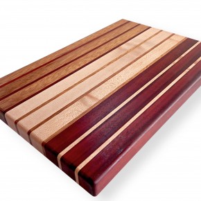 Kesme Tahtası - Akçaağaç , Paduk & İroko - 42x25x3,5 cm - Klasik Seri | Muson Wood