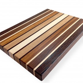 Kesme Tahtası - Akçaağaç , Ceviz , Wenge , İroko & Kestane - 37x27x2,7 cm - Klasik Seri | Muson Wood