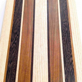 Kesme Tahtası - Wenge , Dişbudak & Afromozya  - 31x24x2,4 cm - Klasik Seri | Muson Wood