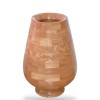 Dekoratif Ahşap Vazo - Dişbudak - El Yapımı Segment Tasarım  (23 cm) | Muson Wood